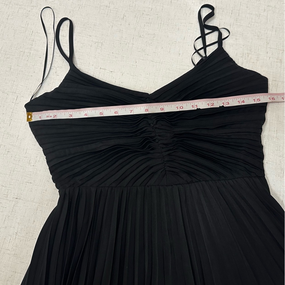 Express Black Ruched Mini Dress - Picture 7 of 14